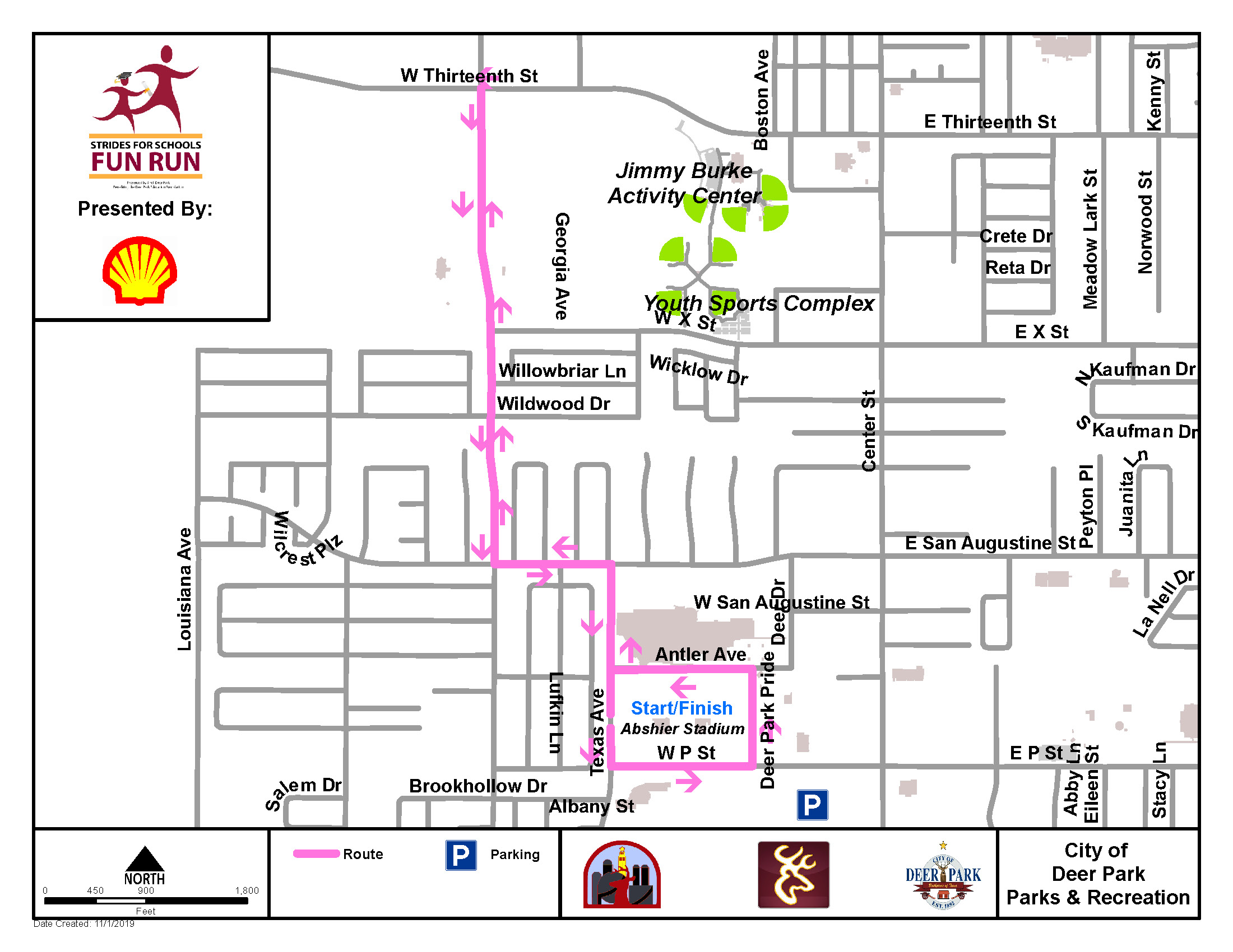 2021 fun run course map
