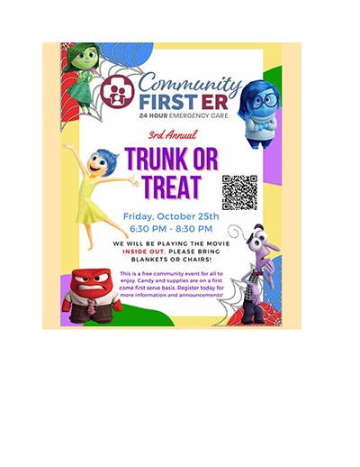 Comm 1st ER Trunk Treat